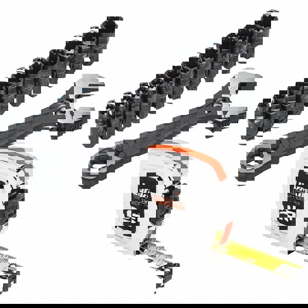 Adjustable Wrench Set: 11 Pc, 3/8 to 3/4